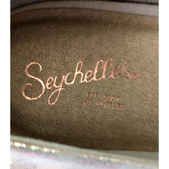 Seychelles Womens Downstage Pointed Toe Ballet Flat Leather Beige Metallic - 10M - Picture 6 of 8